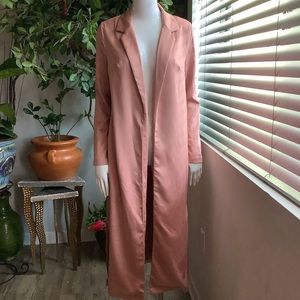 Naked Wardrobe Blush Pink Duster